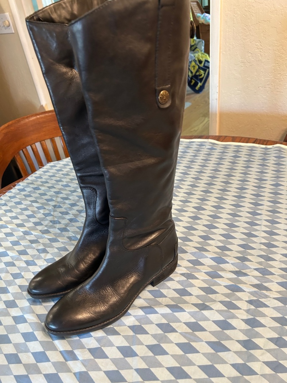 Sam Edelman leather riding boots size 7